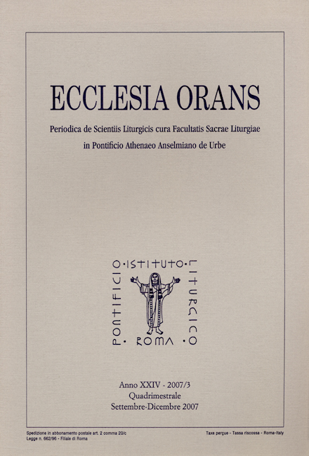 Ecclesia Orans 24 (2007/3)