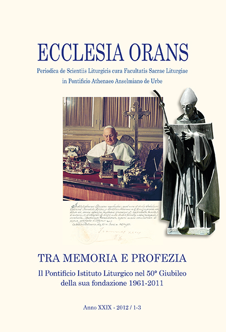Ecclesia Orans 29 (2012)