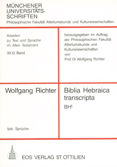 Biblia Hebraica transcripta (Bht)