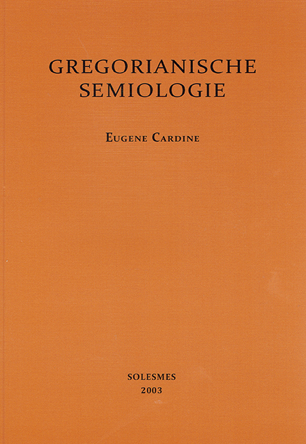 Gregorianische Semiologie