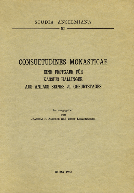 Consuetudines monasticae