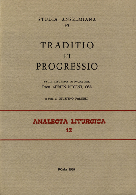 «Traditio et progressio»