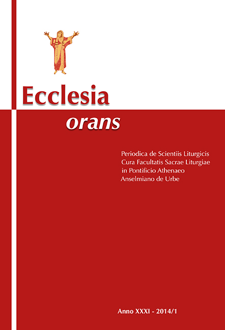 Ecclesia Orans 31 (2014/1)
