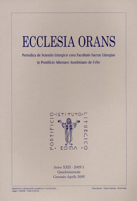 Ecclesia Orans 22 (2005/1)