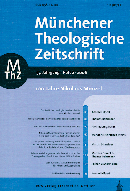 Münchener Theologische Zeitschrift 57 (2006/2)