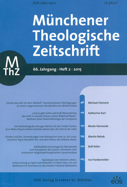 Münchener Theologische Zeitschrift 66 (2015/2)