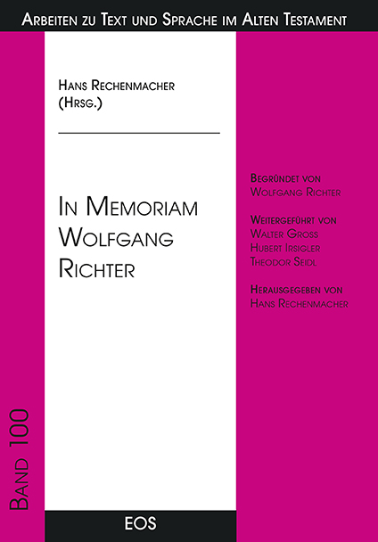 In Memoriam Wolfgang Richter