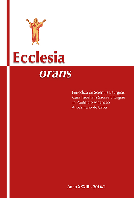 Ecclesia Orans 33 (2016/1)