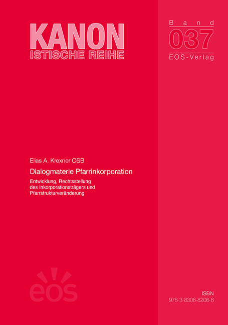 Dialogmaterie Pfarrinkorporation (ebook)