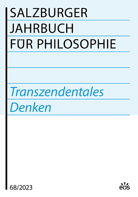 Salzburger Jahrbuch für Philosophie 68 (2023)